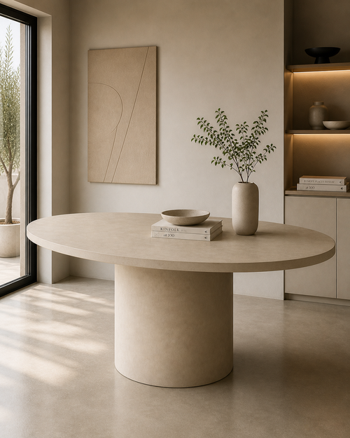 Table à manger béton ciré